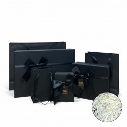 고급 블랙 선물 포장 상자 종이가방 세트 LM-0747