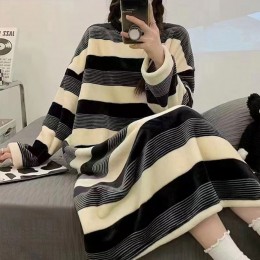 극세사 겨울 파자마 원피스 수면 잠옷 2종 LM-0757