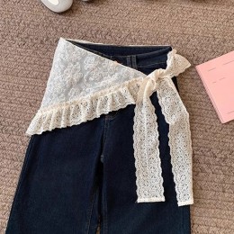 삼각 레이스 레이어드 랩 스커트 LM-0773