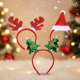 글리터 크리스마스 파티 머리띠 소품 LM-0788
