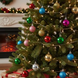 크리스마스 트리 볼 소품 장식 6개입 LM-0790