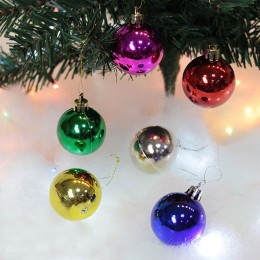 크리스마스 트리 볼 소품 장식 6개입 LM-0790