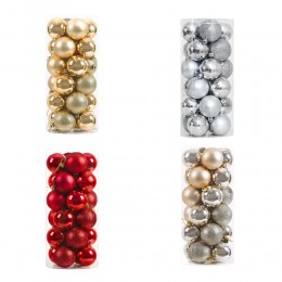 크리스마스 트리 볼 소품 장식 24개입 LM-0791