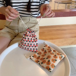 미니 플라워 복조리 생리대 파우치 5color LM-0780