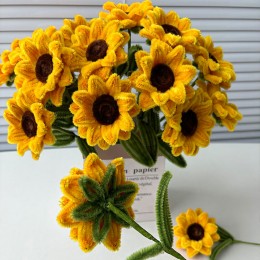 시들지 않는 모루 꽃 해바라기 한송이 LM-0802