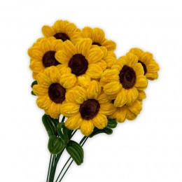 시들지 않는 모루 꽃 해바라기 한송이 LM-0802