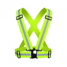 신호수 공사 현장 안전 형광 X자밴드 조끼 LM-0805