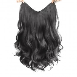 넓은 똑딱이 웨이브 부분가발 2color LM-0817