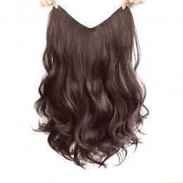 넓은 똑딱이 웨이브 부분가발 2color LM-0817