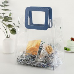 투명 PVC 손잡이 쇼핑백 구디백 3color  LM-0829