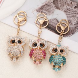 큐빅 행운 부엉이 열쇠고리 키링 LM-0849