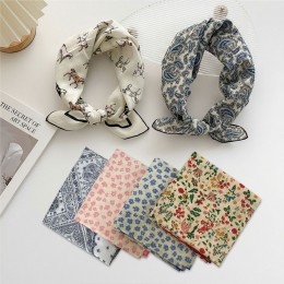 부드러운 패턴 손수건 스카프 6color LM-0846