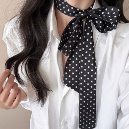 도트 패턴 슬림 타이 스카프 머플러 5color LM-0851