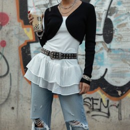 레이어드 프릴 민소매 이너 나시 LM-0854