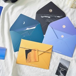 두꺼운 감성 편지지 엽서 세트 5color LM-0860