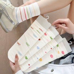 펀칭 와플 패턴 중목양말 5color LM-0900