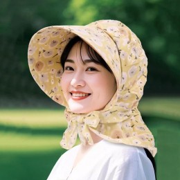 꽃무늬 농사 촌캉스 햇빛가리개 작업모자  LM-0906