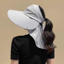 챙 넓은 탈부착 햇빛가리개 골프 선캡 모자 3color LM-0923