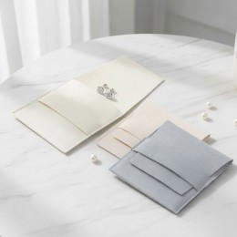 스웨이드 사각 주얼리 파우치 보관함 3color LM-0893