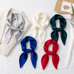 정사각 무지 실크 쁘띠 스카프 10color LM-0971