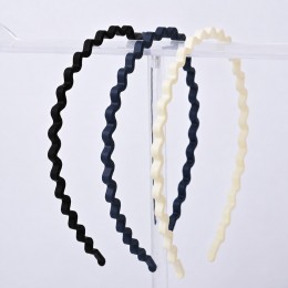 머리 안아픈 잔머리 고정 꼬불 머리띠 3color LM-0972