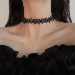 블랙 벨벳 레이스 하트진주 목걸이 초크 5종 LM-0994