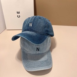 N 패치 레터링 데님 볼캡 MFNC-030033
