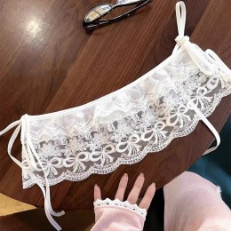 커버 랩업 레이스 레이어드 스커트