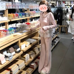 커버 랩업 레이스 레이어드 스커트