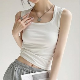 하이백 스퀘어넥 데일리 기본 나시