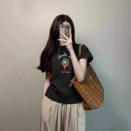 도널드덕 순면 반팔 티셔츠