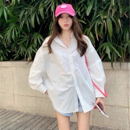 루즈핏 오버사이즈 화이트 셔츠 여자 캐주얼 완성템