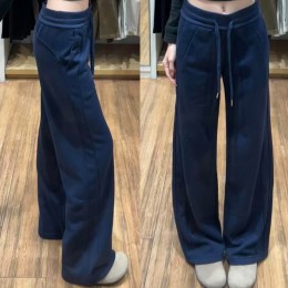 고중량 도톰 기모 와이드 트레이닝 팬츠