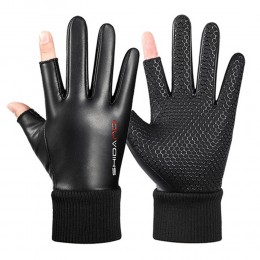 라이더 필수템 투핑거 오픈 미끄럼방지 방한장갑