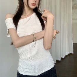 데일리 여리핏 드레이프 셔링 반팔티