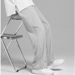 세미와이드핏 슬랙스 남성 쿨 밴딩 팬츠 MFNC-230009