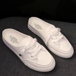 스티치 포인티드 여성 뮬 슬립온 MFNC-230011