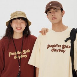 시티보이 레터링 반팔 라운드 티셔츠 MFNC-230016