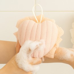 샤워타올 스펀지 욕실 각질제거 때밀이 목욕 하트본 선물세트