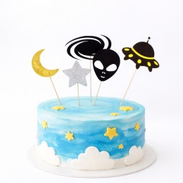 케이크 토퍼-외계인의 모험