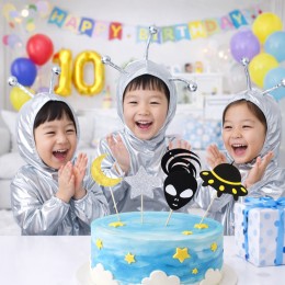 케이크 토퍼-외계인의 모험