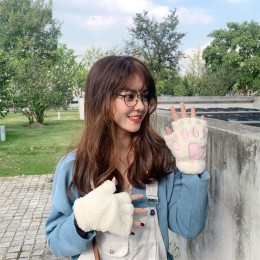 겨울장갑 털 고양이 겨울스마트폰터치