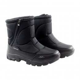 아미뉴 트리포인트 가벼운 사선 지퍼 방한 부츠  w - 102