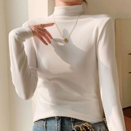 베이직 반폴라 슬림 무지 기모티셔츠 NF-79