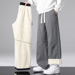 털안감 밴딩 일자 팬츠