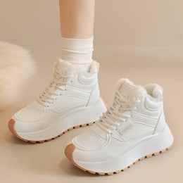 하이탑 키높이 털안감 스니커즈