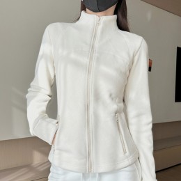 여성 슬림핏 폴라 플리스 자켓