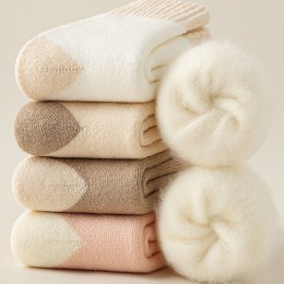 도톰한 털 안감 보온 양말