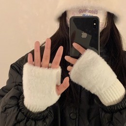 털 니트 핸드워머