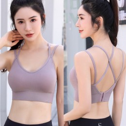 더블 크로스 스트랩 스포츠 브라